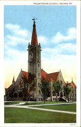 Presbyterian Church Indiana, PA Postcard Postcard