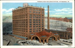Pennsylvania Railroad Station Postcard