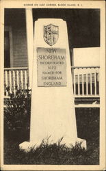 Marker On Surf Corner Postcard