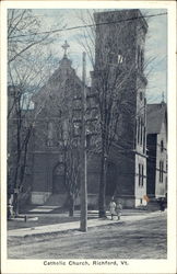 Catholic Church Richford, VT Postcard Postcard