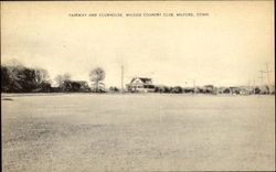 Fairway And Clubhouse Milford, CT Postcard Postcard