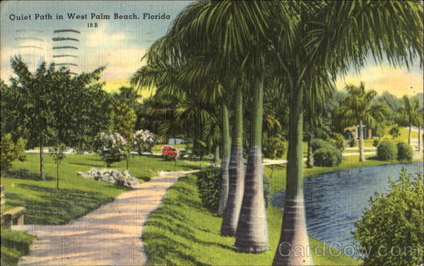 Quiet Path In West Palm Beach Florida