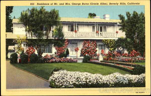 Residence Of Mr. And Mrs. George Burns Beverly Hills California
