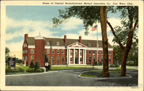 Home Of Central Manufacturers Mutual Insurance Co. Van Wert Ohio