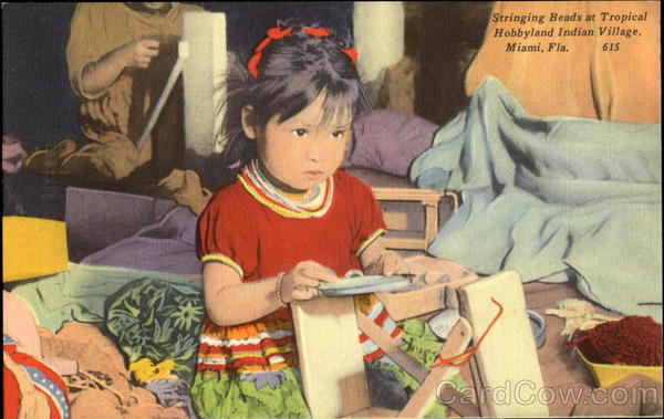 Stringing Beads At Tropical Hobbyland Miami Florida