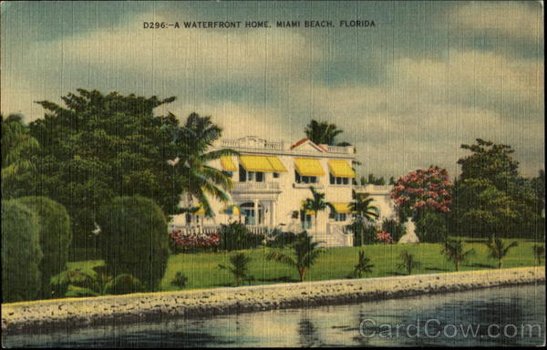 A Waterfront Home Miami Beach Florida