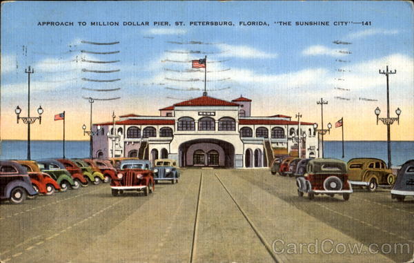 Approach To Million Dollar Pier St. Petersburg Florida