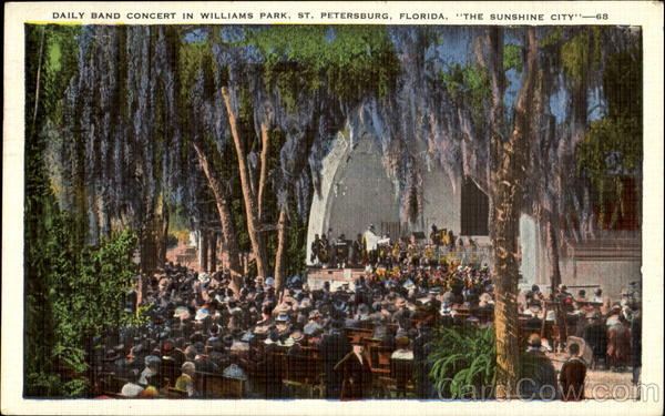 Daily Band Concert In Williams Park St. Petersburg Florida