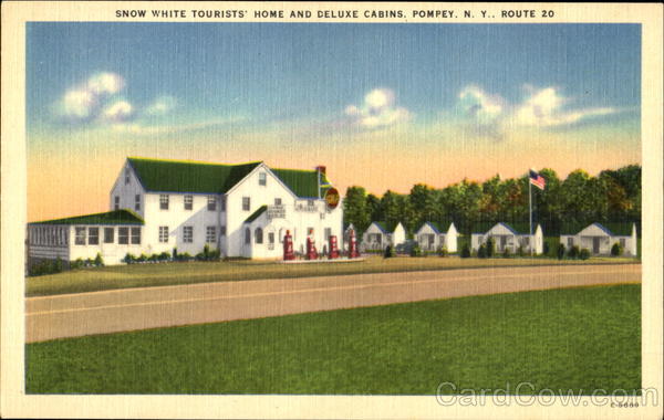 Snow White Tourists Home And Deluxe Cabins, Route 20 Pompey New York