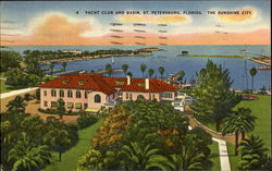 Yacht Club And Basin St. Petersburg Postcard