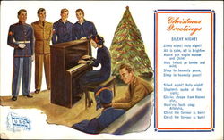 Christmas Greetings USO Postcard Postcard