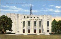 Naval Armory Indianapolis, IN Postcard Postcard