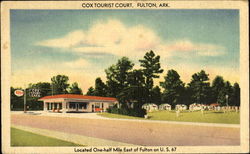 Cox Tourist Court Fulton, AR Postcard Postcard