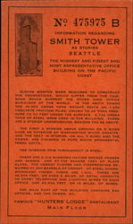 Smith Tower Seattle, WA Postcard Postcard