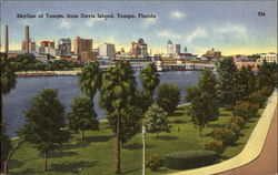 Skyline Of Tampa Florida Postcard Postcard