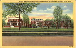 Elyria Memorial Hospital And Gates Hospital Postcard