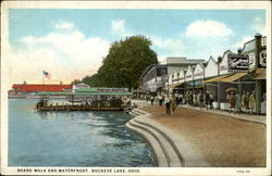 Board Walk And Waterfront Buckeye Lake, OH Postcard Postcard