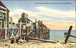 Cap's Jack's Wharf, Provincetown Postcard