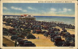 Bathing And Dancing Jacksonville Beach, FL Postcard Postcard