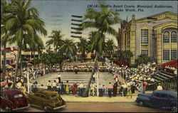 Shuffle Board Courts, Municipal Auditorium Lake Worth, FL Postcard Postcard