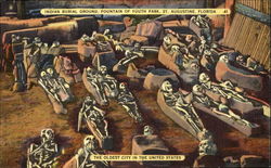 Indian Burial Ground, Fountian Of Youth Park Postcard