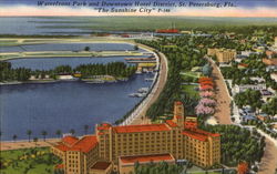 Waterfront Park And Downtown Hotel District Postcard