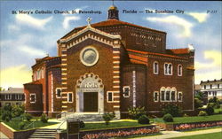 St. Mary's Catholic Church Postcard