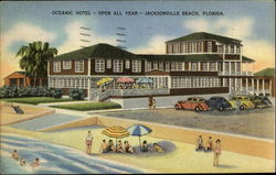 Ocean Hotel Jacksonville Beach, FL Postcard Postcard
