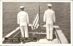Greetings From Uncle Sam's Boys Postcard