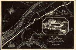 Leighton's Woodland Lake Tavern Postcard