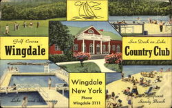 Wingdale Country Club New York Postcard Postcard