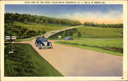 Over One Of The Many Hills Near Cazenovia, U. S. Route 20 New York Postcard Postcard