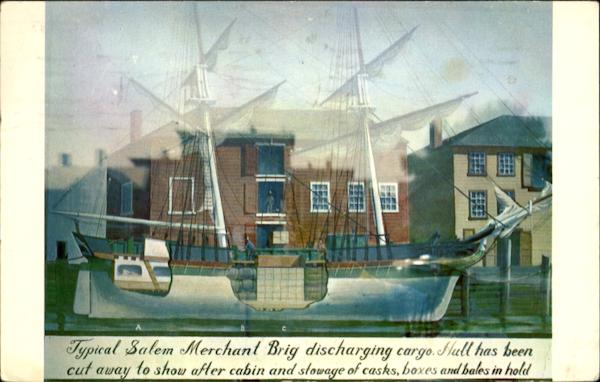 Old Salem Merchant Brig, Derby Wharf Massachusetts