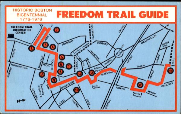 Historic Boston Bicentennial 1776-1976 Massachusetts