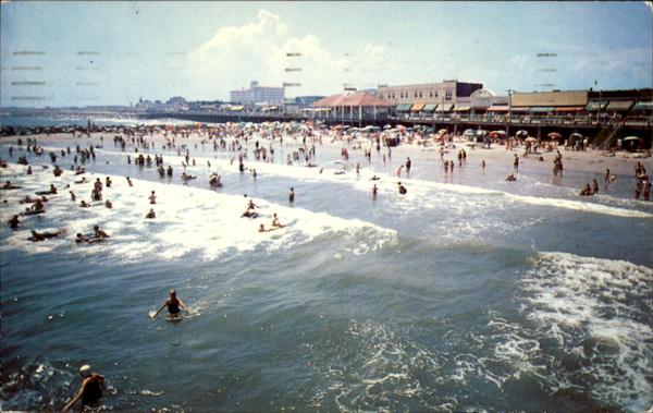 Bathing In The Surf Ocean City New Jersey
