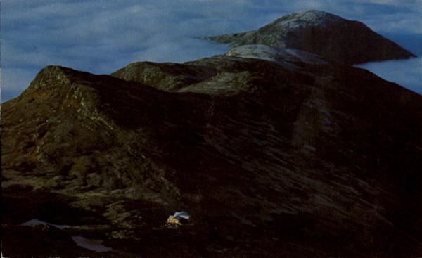 View Of Lakes Of The Clouds Hut And Southern Presidentials Mount Washington New Hampshire