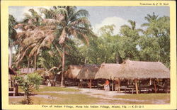 Musa Isle Indian Village Postcard