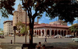Open Air Post Office And Downtown Business Section, From Williams Park Postcard