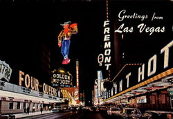 Fremont Street At Night Postcard