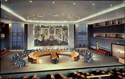 Security Council Chamber, United Nations New York City, NY Postcard Postcard