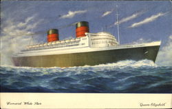 Cunard White Star Queen Elizabeth Postcard