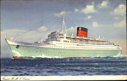 Cunard R. M. S. Caronia Cruise Ships Postcard Postcard