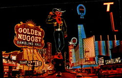 Golden Nugget Gambling Hall, Fremont St Postcard