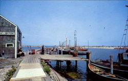 A Scene At Old Harbor Block Island, RI Postcard Postcard