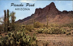 Picacho Peak Scenic, AZ Postcard Postcard