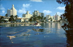 Hotel Row And Indian Creek Postcard
