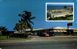 Ocean Shore Motel, Highway A1A. 186th Street Postcard