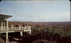 View From The Veranda Of Monomonock Inn Postcard