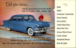 1954 Ford V-8 130 Hp Postcard