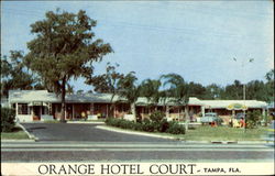 Orange Hotel Court Tampa, FL Postcard Postcard